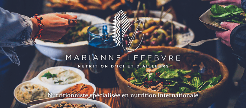 Marianne Lefebvre | Nutrition spécialisée en nutrition internationale bandeau à la table